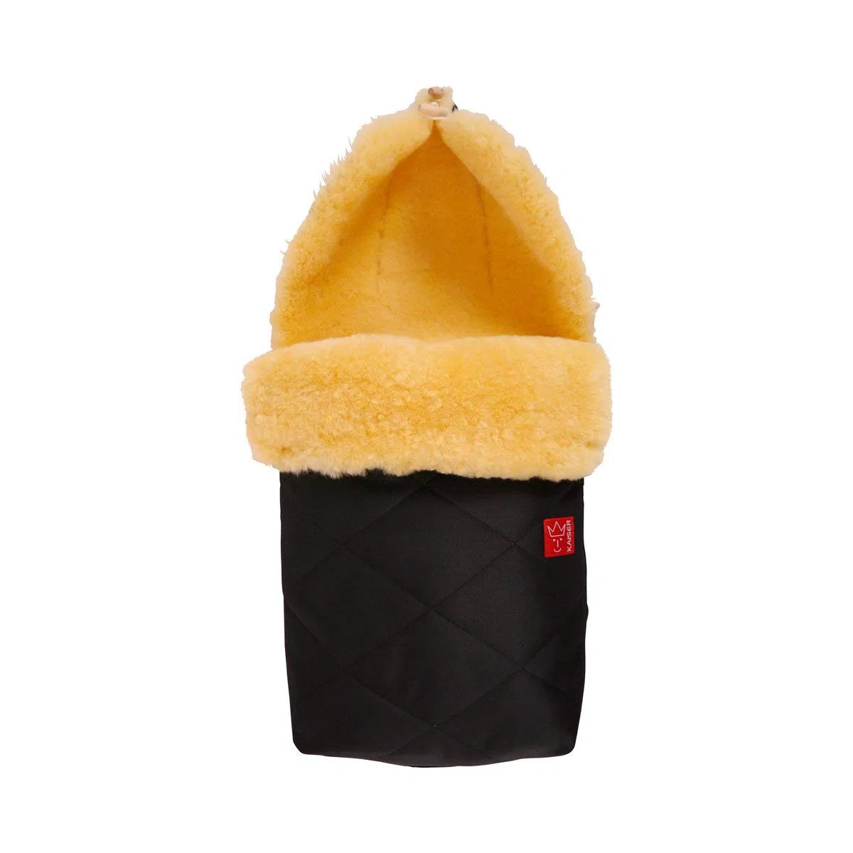 Kaiser Lammfell Fußsack Natura black