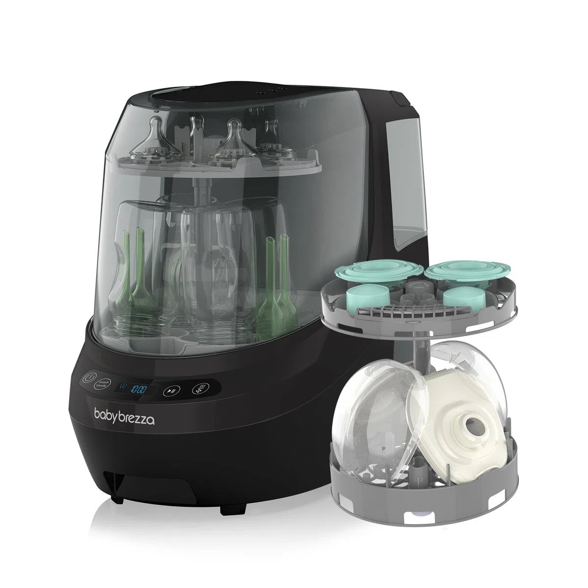 Babyflaschenreiniger Baby Brezza Bottle Washer Pro – Wäscht, sterilisiert und trocknet Babyflaschen & Milchpumpenteile automatisch – Mit HEPA-Filter, 20 Sprühdüsen und 6 Programmen