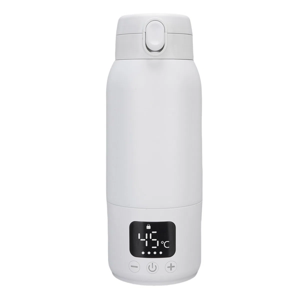 Annadue Tragbarer Milchwärmer, Wasserdichter IPX6-Edelstahl-Wasserkocher für Unterwegs, 500 Ml