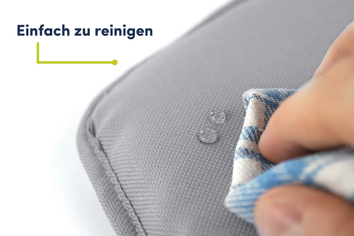 Hauck Alpha Hochstuhl Sitzkissen ergonomisches Memory-Schaum Kissen Rückenentlastung Sitzpolster extra dick Sitzverkleinerer Auflage Hellgrau
