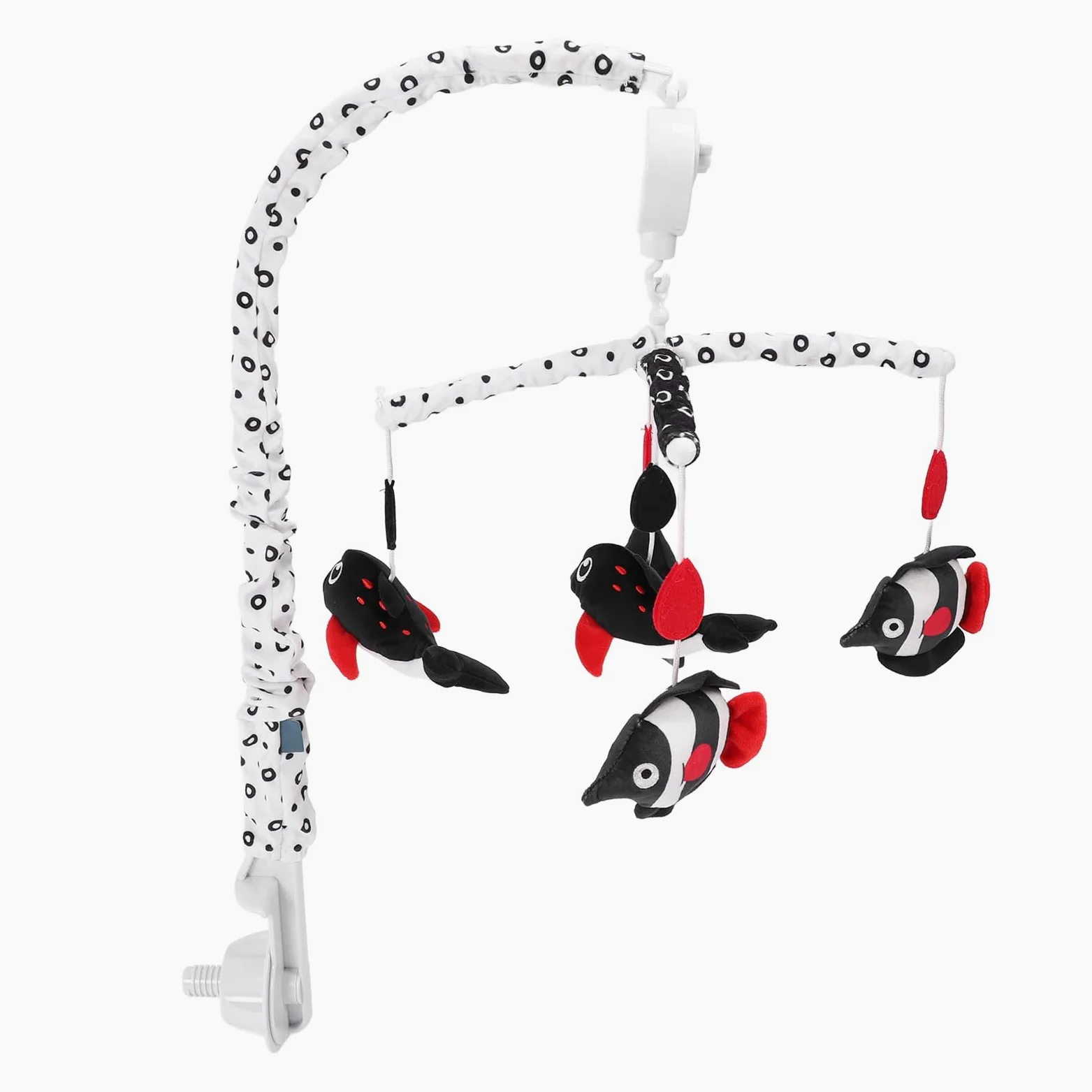 Premium-Plüsch-Babybett-Mobile, Helle und Kräftige Farben für Sensorische Stimulation, Sanfte Musik-Kinderbett-Mobile für Erholsamen Schlaf, Hängendes Krippen (Ozean)