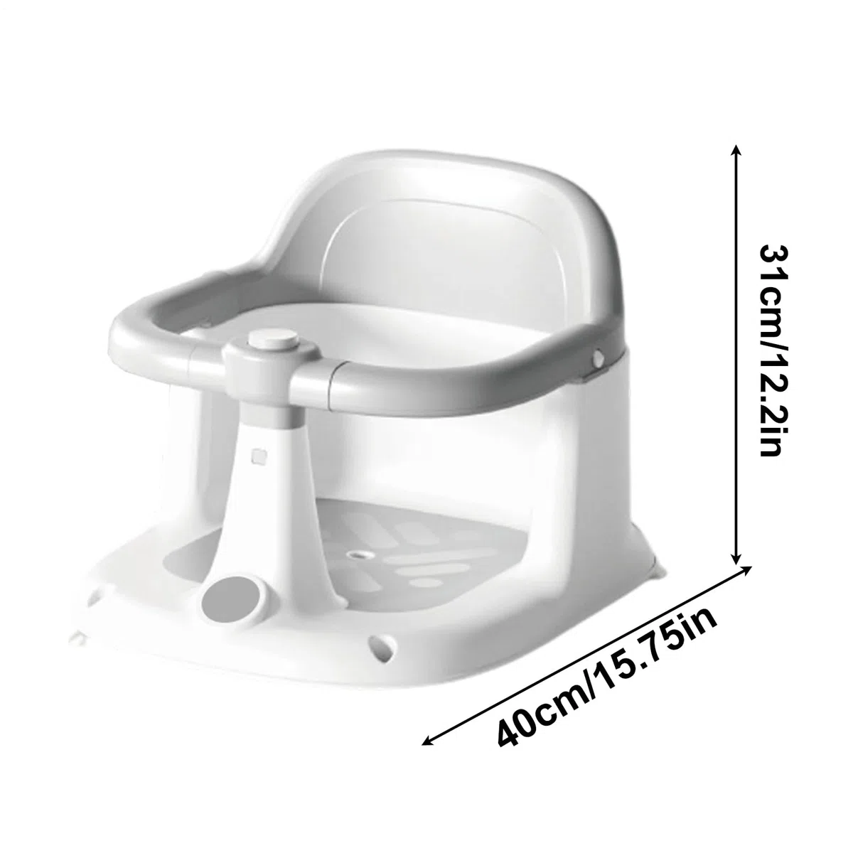 Badesitz für Babys, Babysitz zum Baden | Saugnäpfe für Jungen, Mädchen, 6 – 24 Monate, Haus