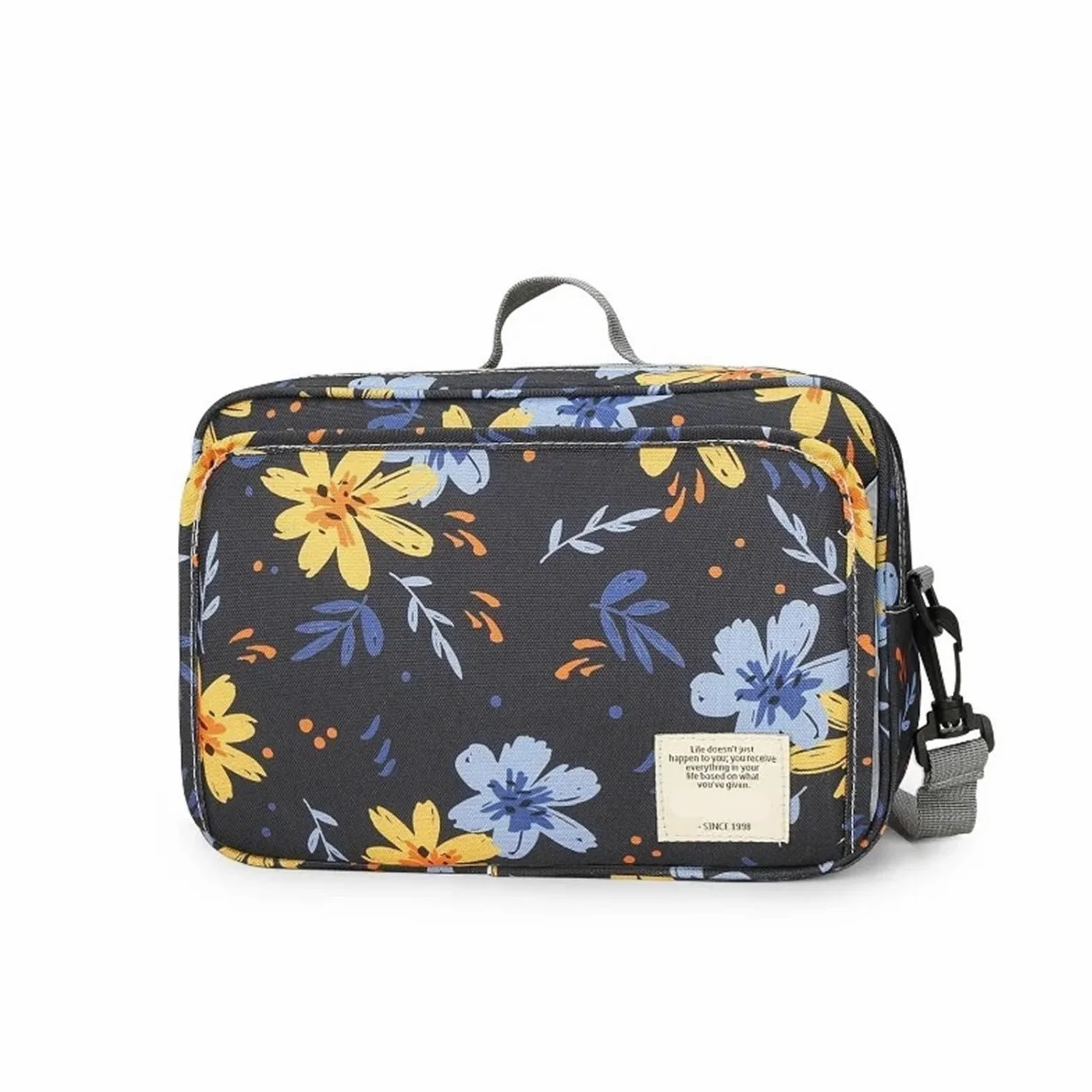 Wickeltasche Mama mit Kindern, Outdoor-Reisen, wasserdicht, Bedruckt, Aufbewahrungstasche for Aufhängen, Wickeltasche, Mama-Tasche(Style1)