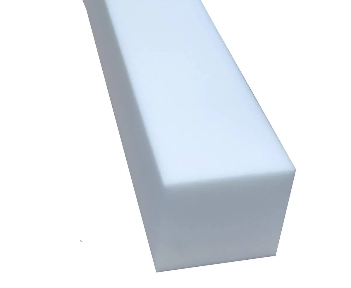 All4All Matratzenverlängerung aus Schaumstoff Matratzenausgleich RG 25/44 10x20cm Schaumstoffstreifen Mittellhart Zuschnitt Matratzenstreifen Verlängerung für Babybett oder Pflegebett(200)