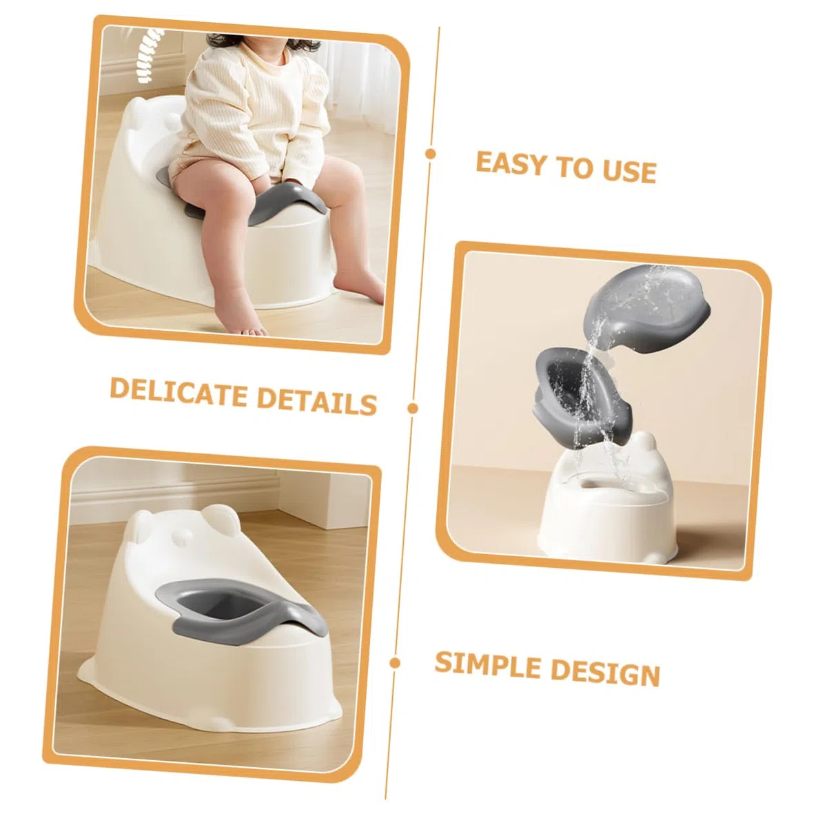 Kisangel Kleinkindtoilette Aus Robustem Material Tragbares Töpfchen Für Junge Mädchen Trainingstoilette Für Jungen Und Mädchen Reisetöpfchen Mit Sicherem Sitz Töpfchen Für