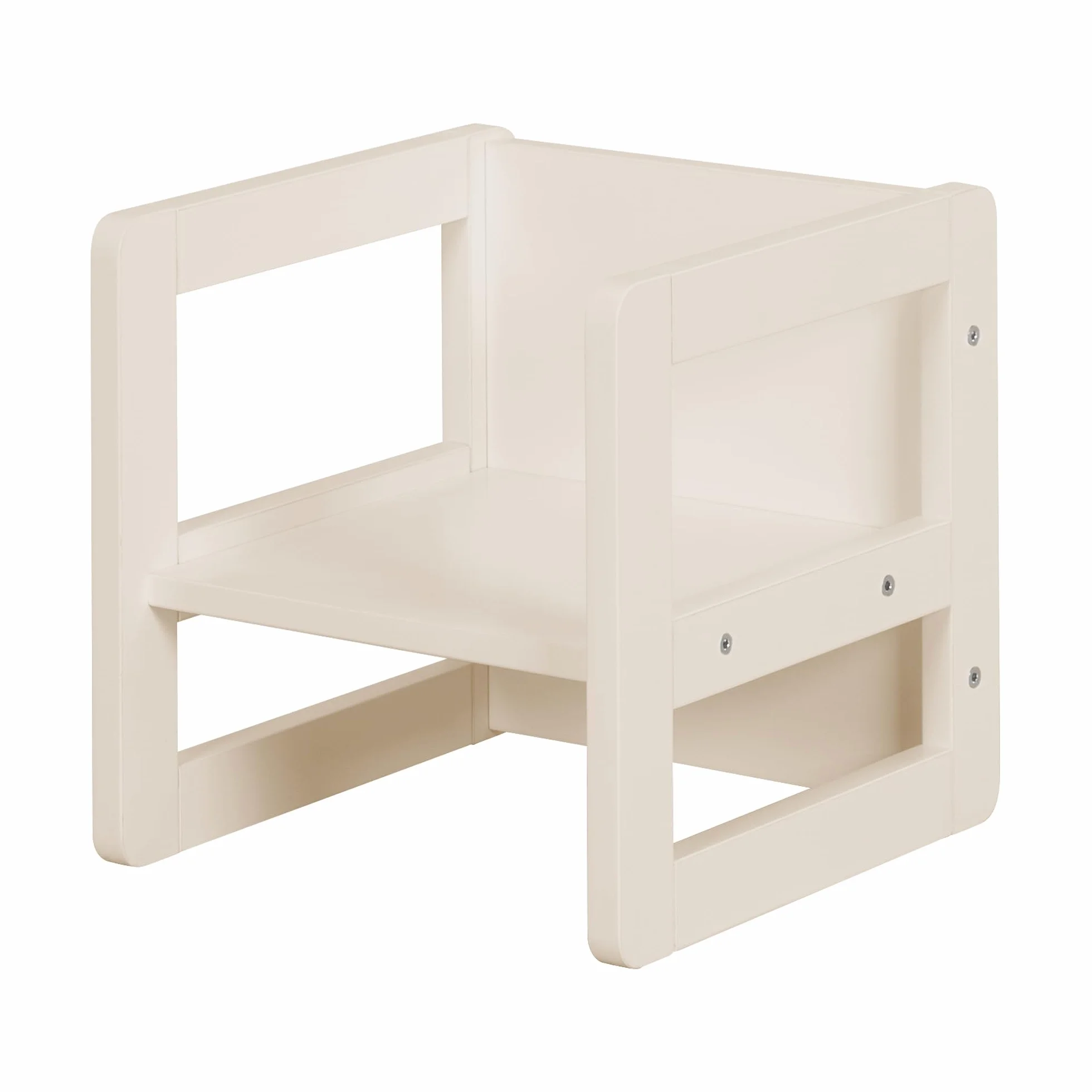 roba Kindersitzgruppe 3in1 - Wendehocker & zum Tisch umwandelbarer Kinderbank - Sitzgruppe für Kinder - Set aus Holz beige/Cashmere
