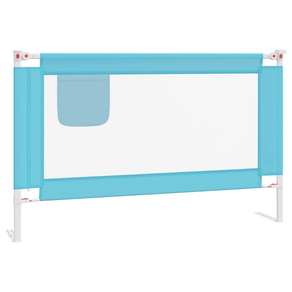 Generisch Kleinkind-Bettschutzgitter Blau 120x25 cm Stoff,Baby & Kleinkind,Babysicherheit,Baby-Bettschutzgitter,10209