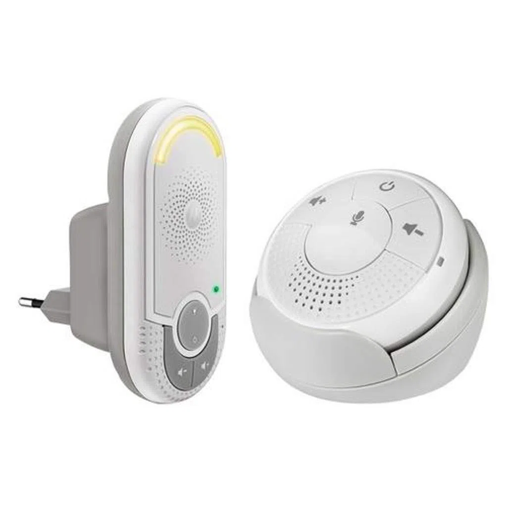 Motorola MBP140 DECT Babyphone Grau, Weiß - DECT Babyphone, 300 m, Grau, Weiß, Wechselstrom, Batterie, 68 x 68 x 32 mm