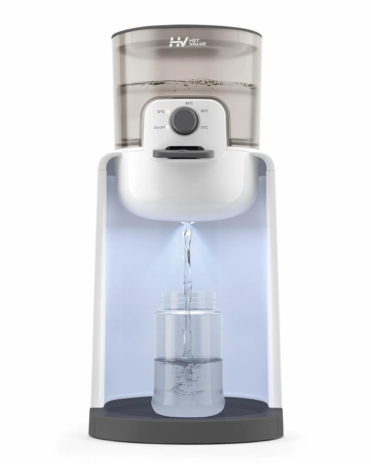 Flaschenzubereiter für Babys,Flaschenwärmer Baby,Instant Warmer,Wasserspender für Sofortige Herstellung von Formelflaschen,4 Temperaturen 72H Smart Thermostat, Heißwasserspender, Weiß
