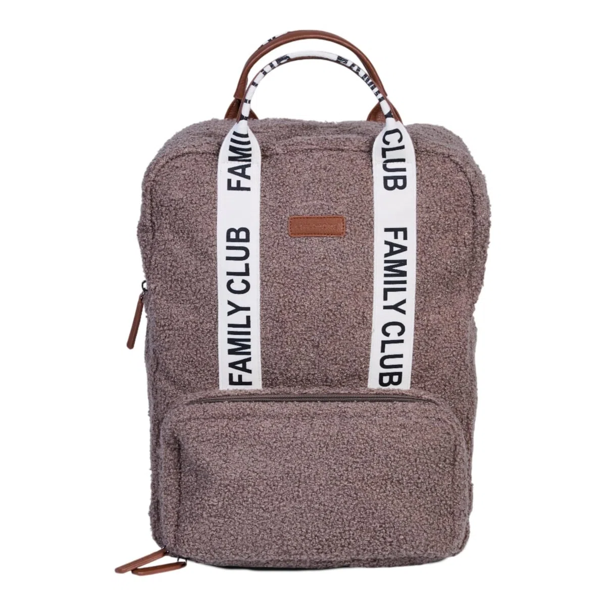CHILDHOME Wickelrucksack Family Bag – Großes Fassungsvermögen 20,5L, Multifunktional, Wickelunterlage Inklusive, 11 Fächer, Isoliertasche, Trolley-Pass, Kinderwagenbefestigung – Farbe Brauner Teddy