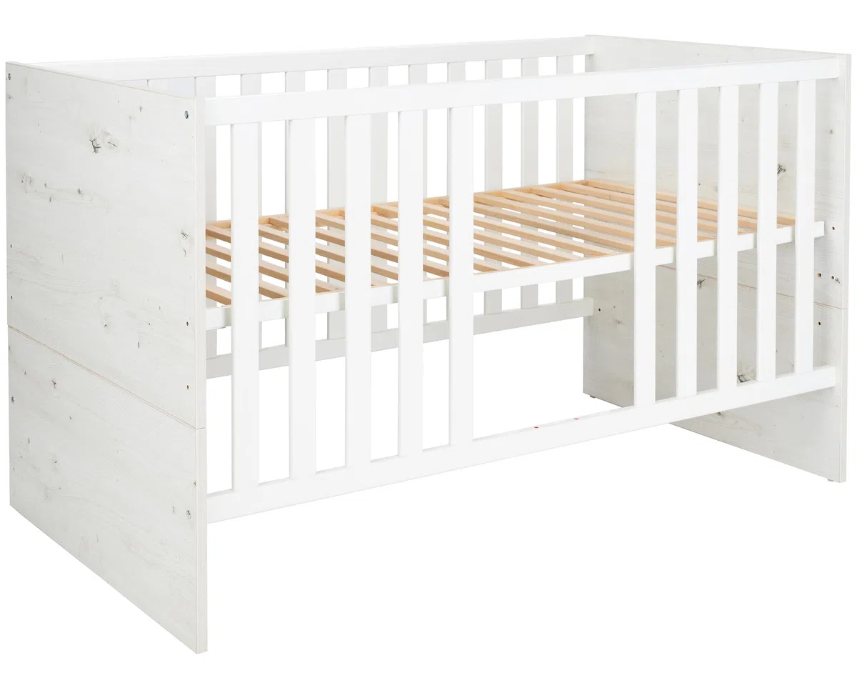 Lavea Babymöbel-Set 3-teilig Kleiderschrank Wickelkommode Bett