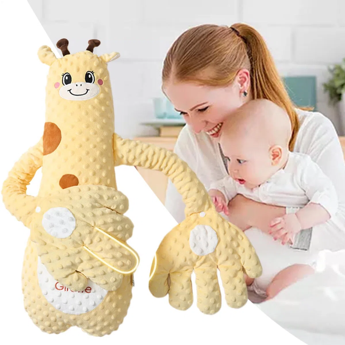 Streichelkissen Für Babys, Beruhigendes Kissen Für Kinderbetten, Interaktives Plüschtier In Tierform, Einstellbare Entspannungsmodi, Gemütlicher Begleiter Im Autositz, Im Kindergarten, Reisen