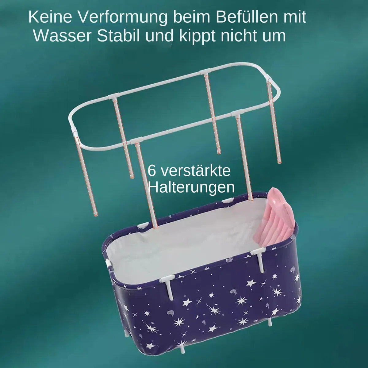 Klappbare Badewanne - Tragbare Wanne Für Erwachsene - Rechteckige Badeeimer für Erwachsene Kinder Alltag Reise Camping Outdoor Badezimmer