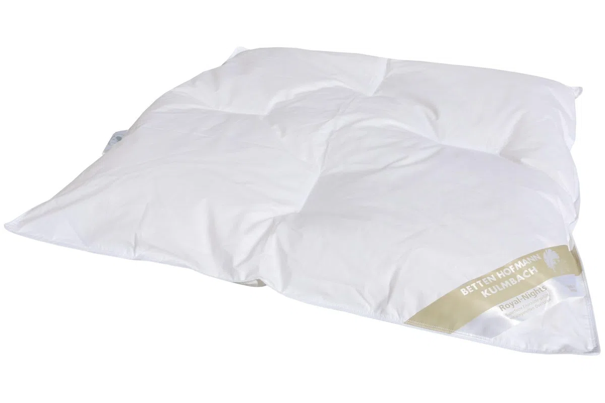 Betten Hofmann Franken Baby Ganzjahres Daunendecke 80x80 cm Steppbett 100% Daunen, leicht und flauschig, atmungsaktiv, waschbar, Naturprodukt