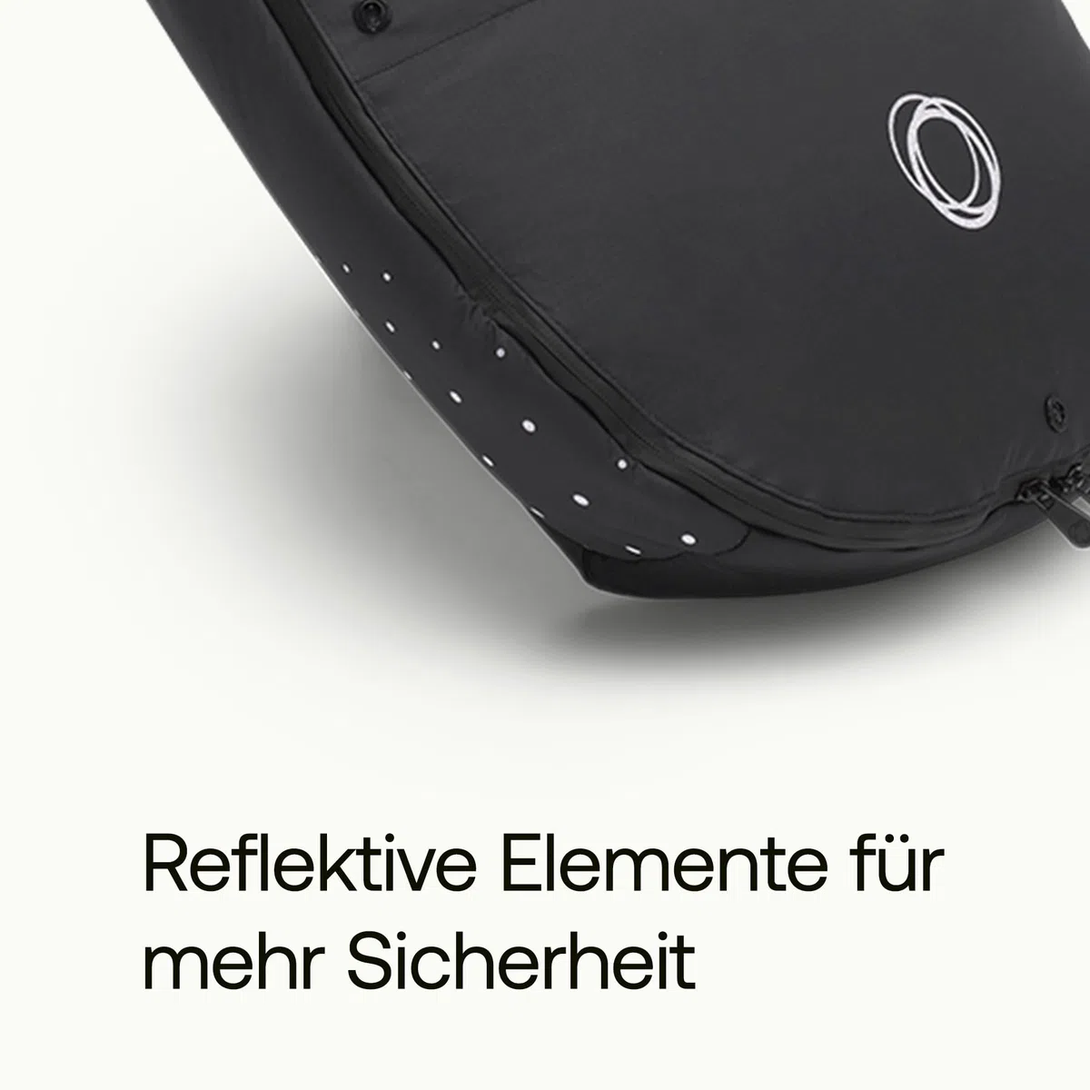 Bugaboo Performance Winter Fußsack für die kalte Jahreszeit, unverzichtbares Kinderwagen-Zubehör mit Kapuze und Zwei-Wege-Reißverschluss, Fußwärmer in Midnight Black