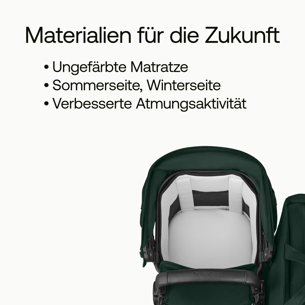 Bugaboo Donkey 6 Single 2-in-1-Kinderwagen, umbaubar zum Doppel- und Zwillingskinderwagen, Fern Green