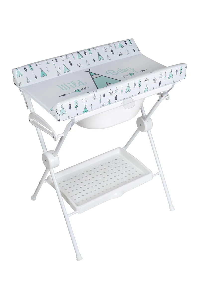 Plastimyr 5983456 Faltbare Badewanne, Mint, Unisex