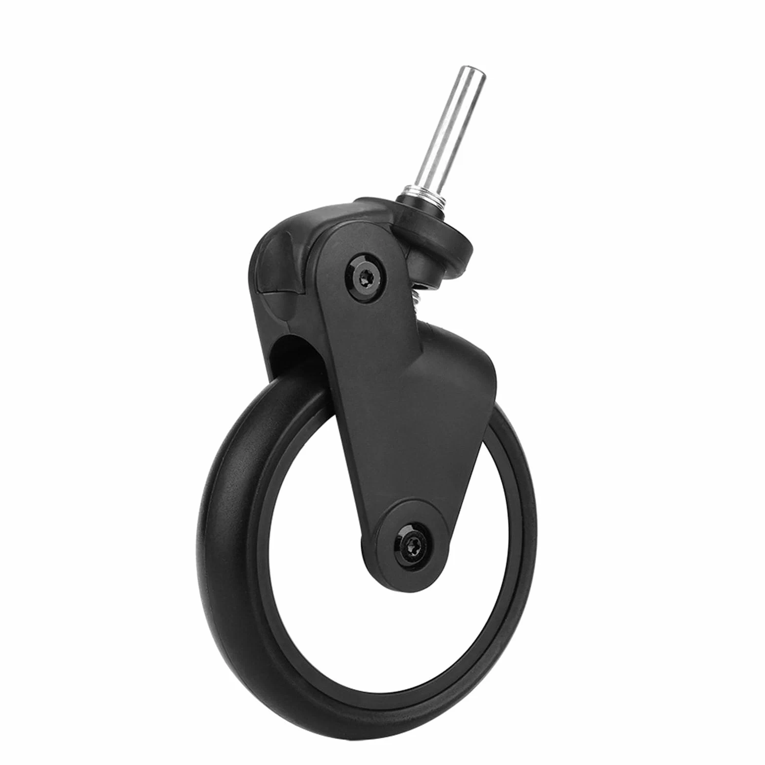 Kinderwagenrad, verschleißfestes Kinderwagenzubehör Zubehör 360-Grad-Drehung Praktisch für Kiddopotamus für Yoya für Yoyo für Chbaby(A pair of front wheels)