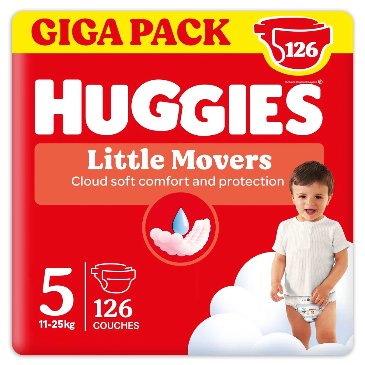 Huggies Baby-Windeln Little Movers Disney Größe 5, 126 St. (3 x 42)
