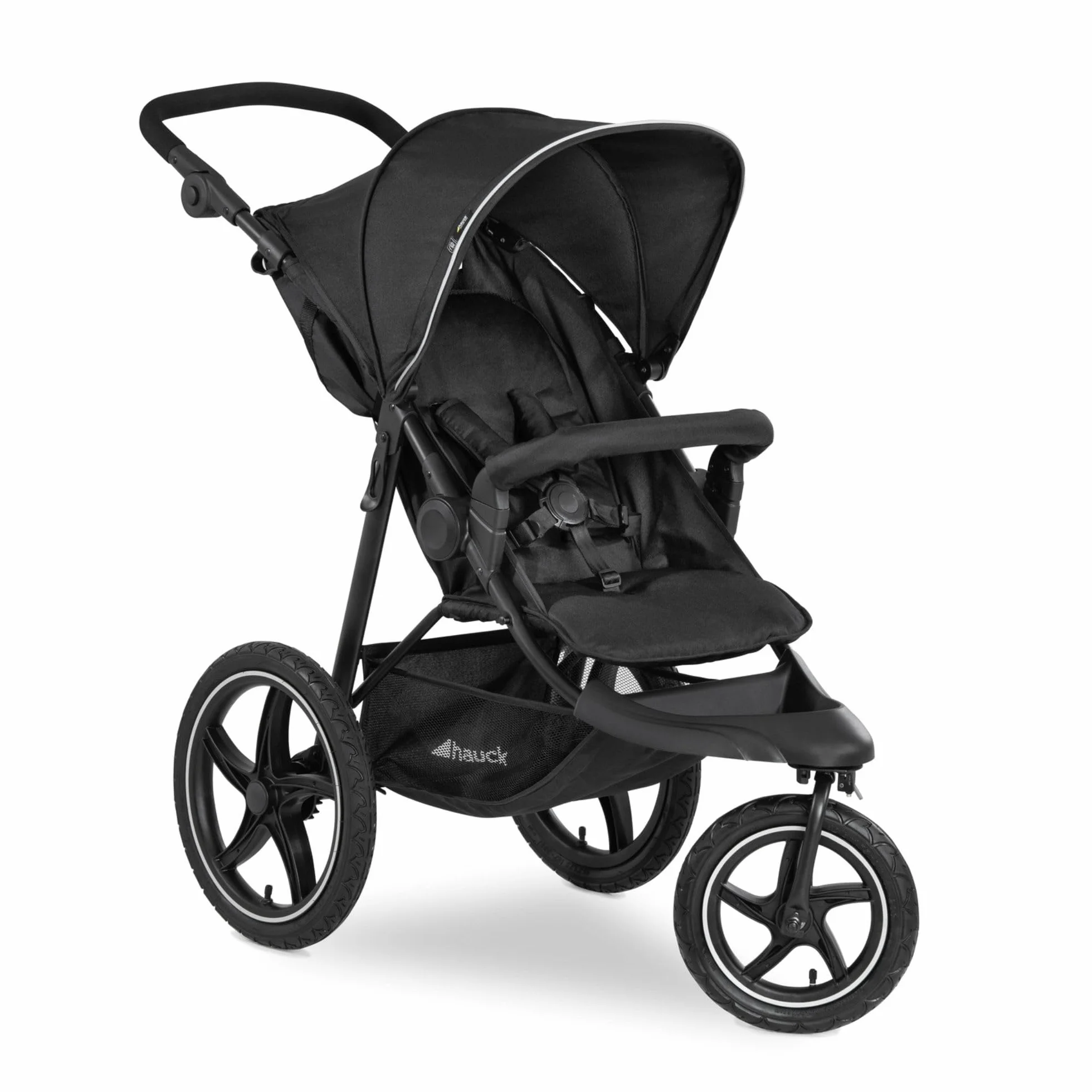 Hauck Runner 2 Dreirad Buggy Kinderwagen mit XL Luftreifen bis 22 kg, Schwarz, Federung, UV-Schutz 50+