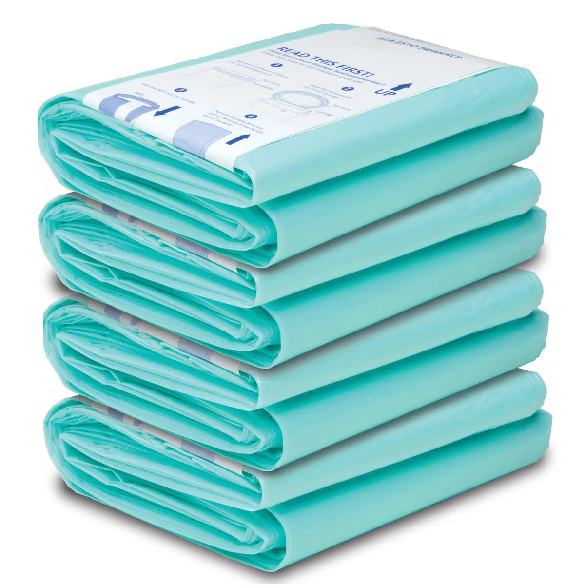 Diaper Dekor Classic Windeleimer Nachfüllpackungen, biologisch abbaubar, 4 Stück