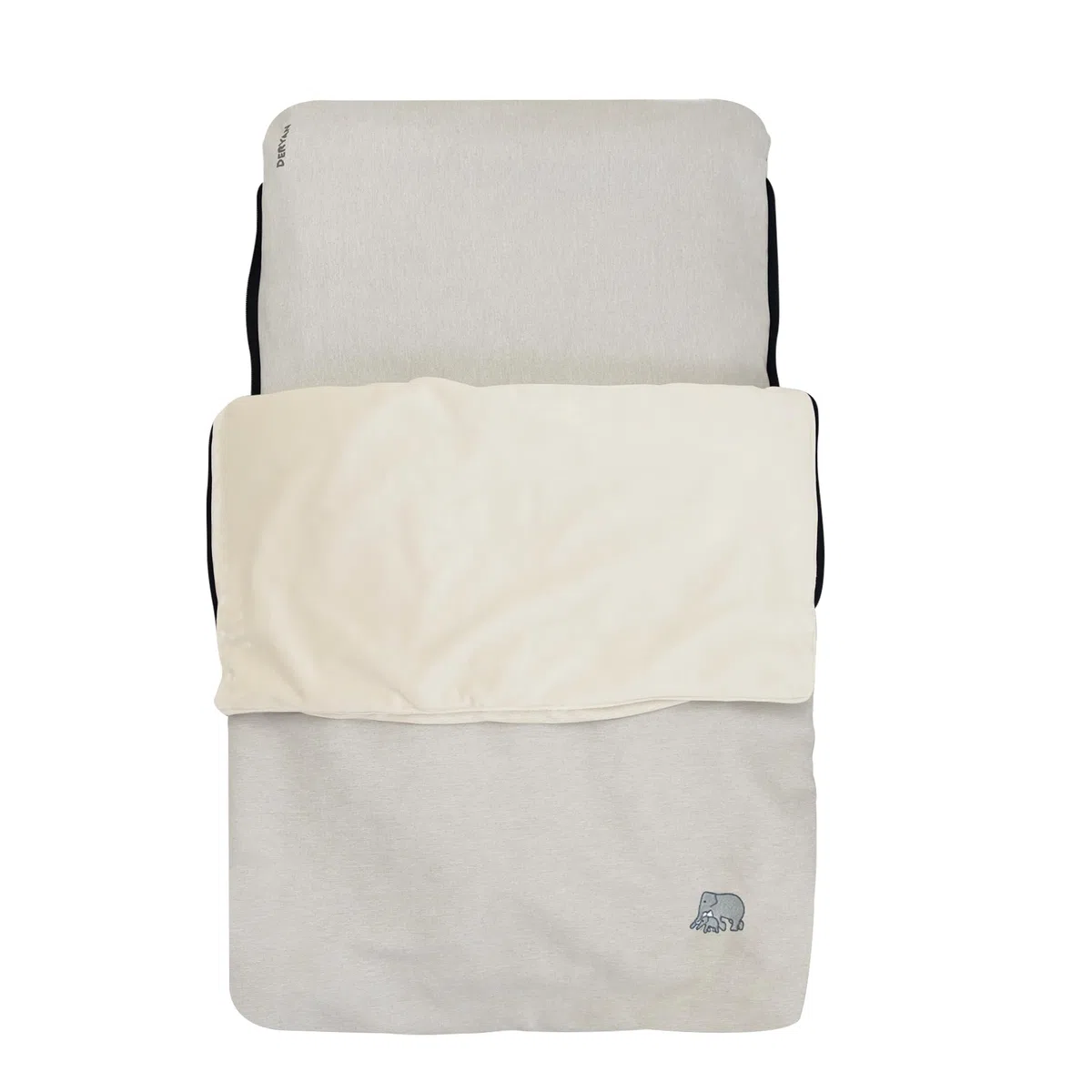 Deryan Air Traveller – Baby-Reisebett mit Matratze, für Flugzeuge und Reisen, 2 in 1 Stuhl und Bett, mit Tragetasche - 70x40x7 cm - Creme