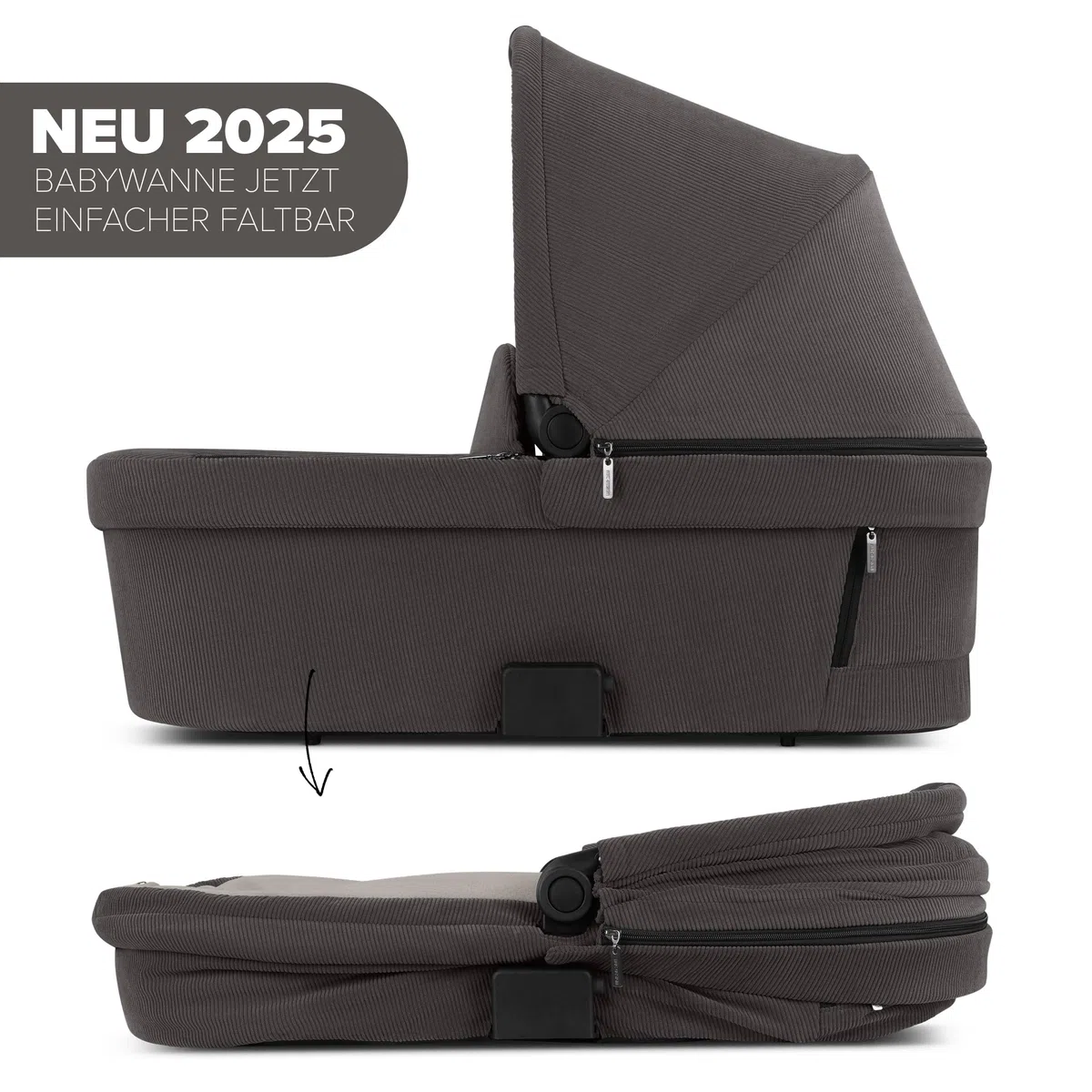 ABC Design Kinderwagen Salsa 5 Air Almond - 2in1 Kombi-Kinderwagen ab Geburt mit Luftreifen, Federung & großer Babywanne