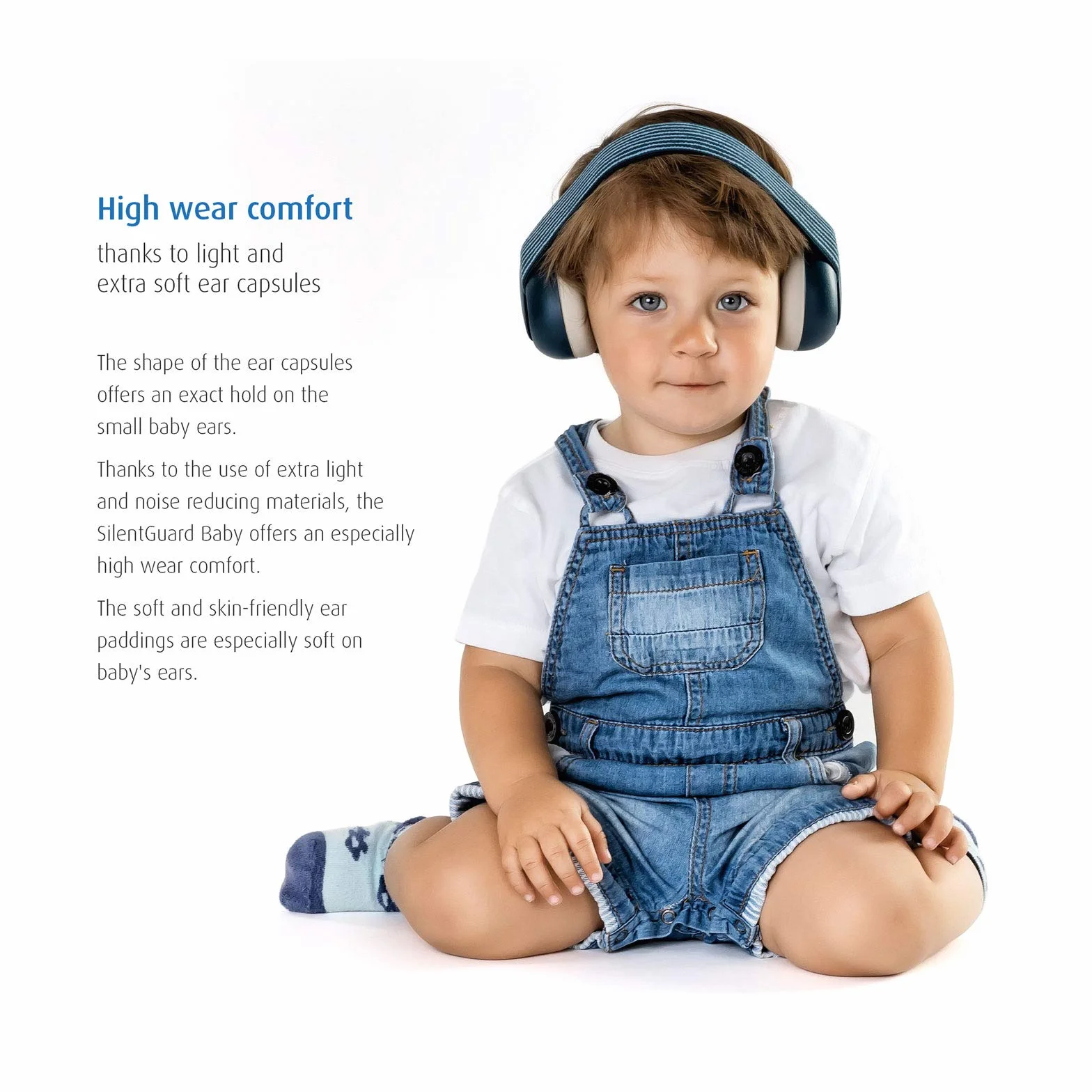 Reer Gehörschutz für Babys SilentGuard, besonders weich und leicht für den empfindlichen Babykopf & Gehörschutz für Babys SilentGuard, besonders weich und leicht für den empfindlichen Babykopf