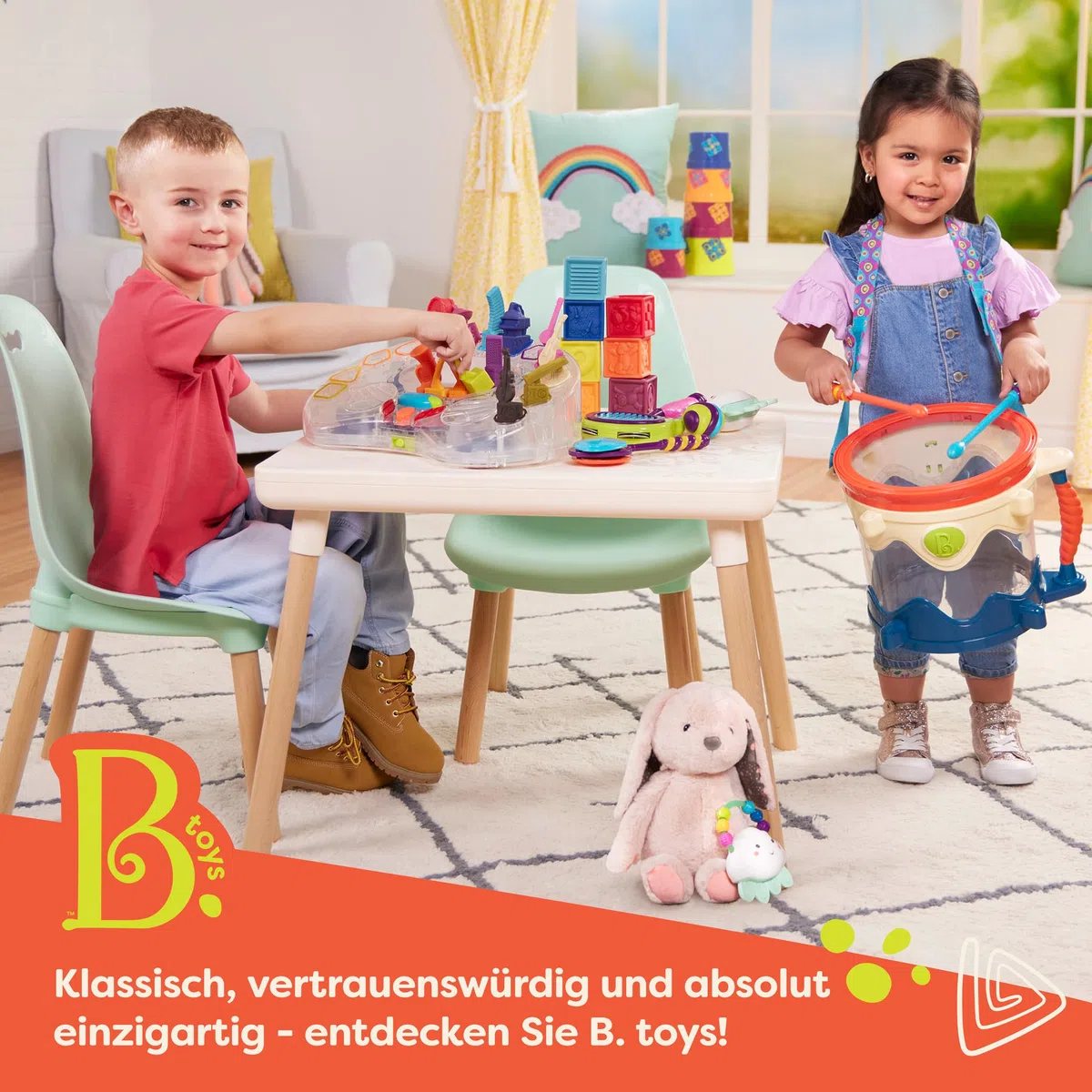 B. toys - Kleine Lernschritte - Activity Walker aus Holz - 7 Bildungsaktivitäten - Lern- und Laufspielzeug für Kleinkinder, Kinder - Stehen, Schieben, Gehen - 1 Jahr +