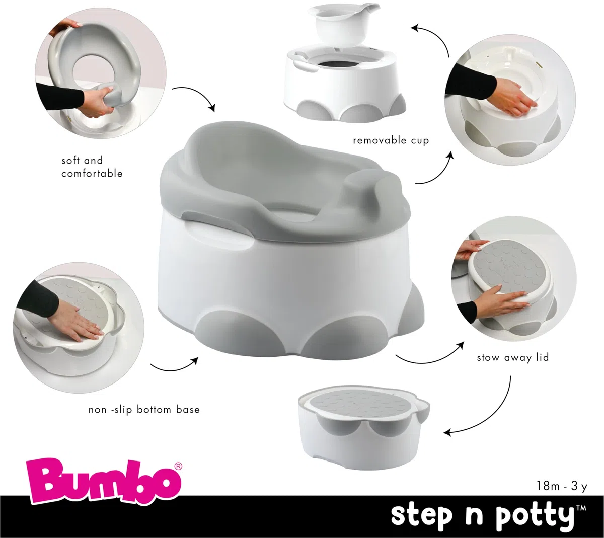 Bumbo Step 'n Potty Hemlock