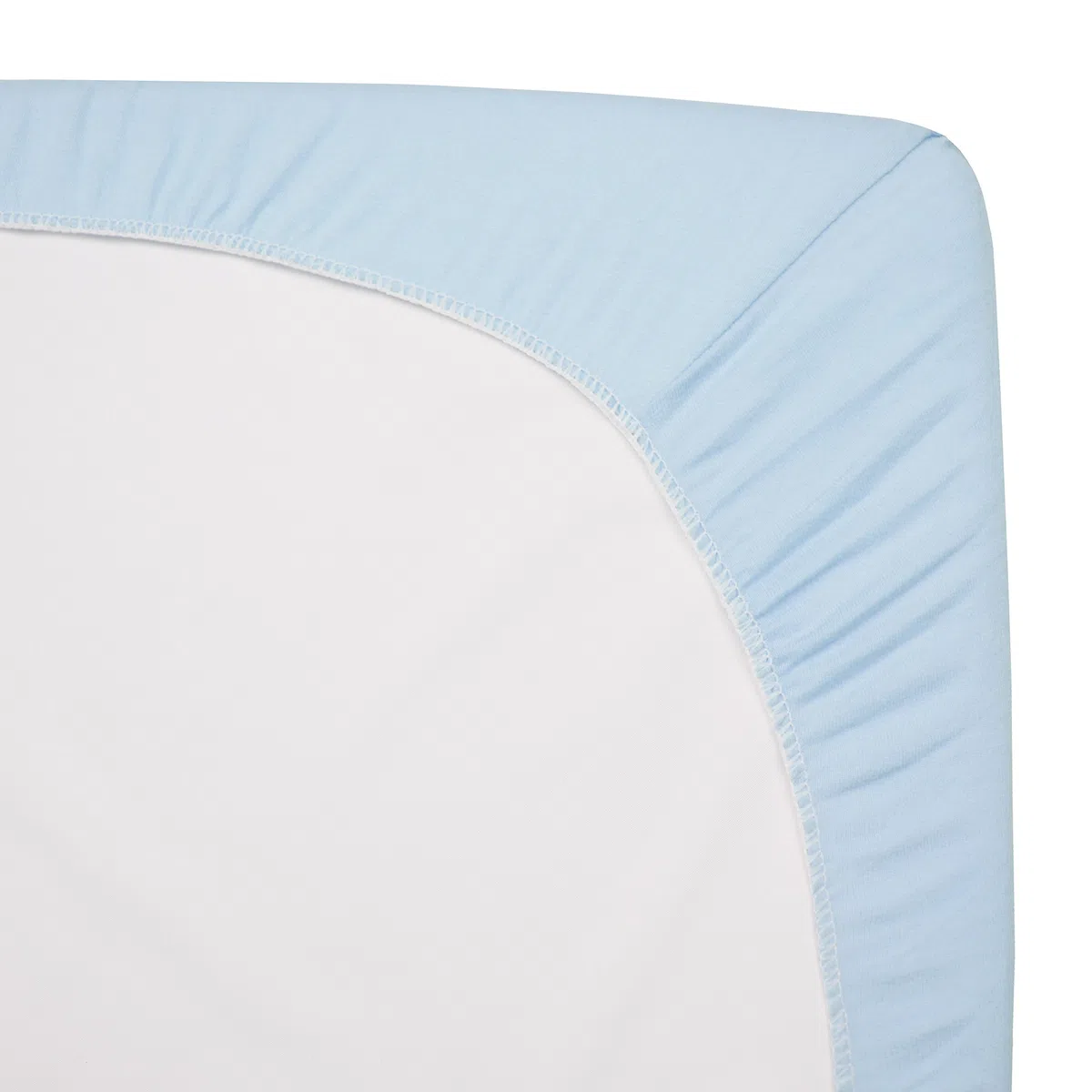 American Baby Company Spannbetttuch, 100% natürliche Baumwolle, Jersey, gestrickt, blau, weich, atmungsaktiv, für Jungen und Mädchen