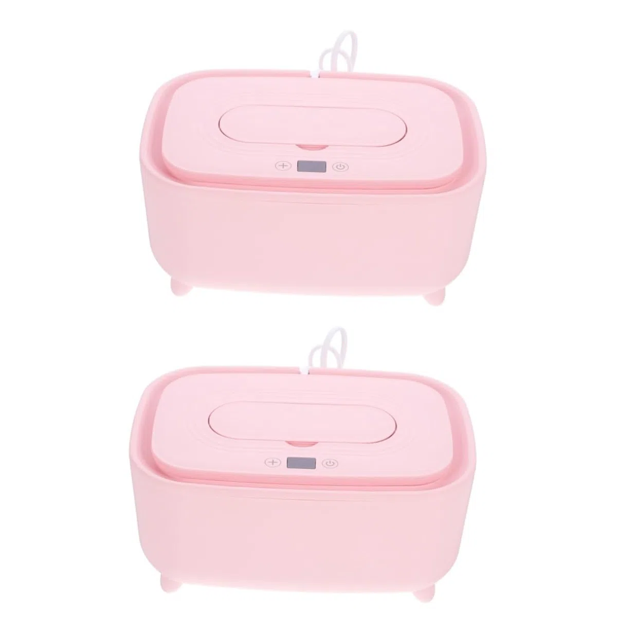 Sosoport 2 Stück Smart Warm And Humid Tissue Box Heater Dispenser Reisetücher Tissue Warmer Reisetücherwärmer Wiederverwendbarer Tücherbehälter USB Tücherwärmer Pink Abs