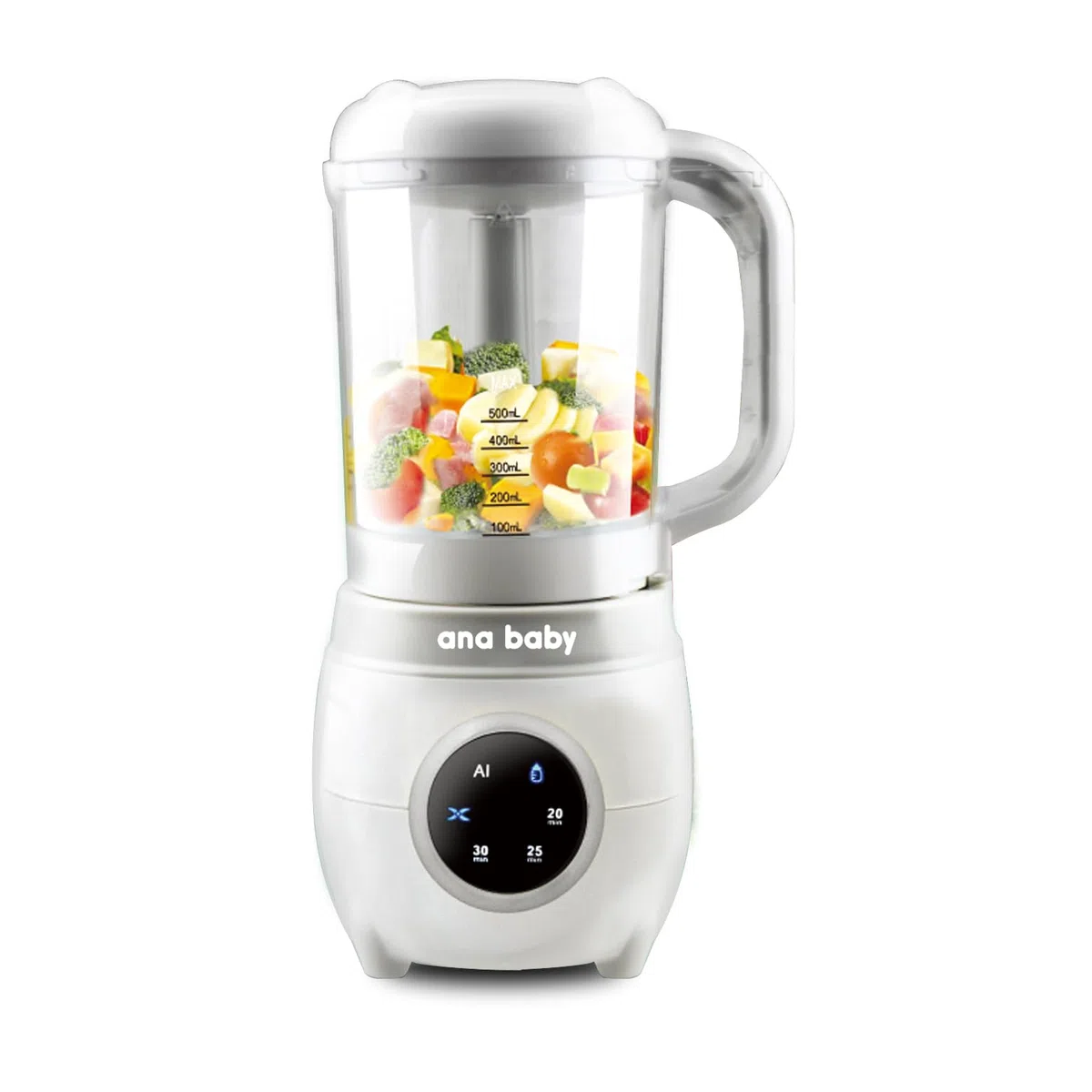 Babynahrung Dampfgarer & Mixer mit 4 Funktionen – Dampfen, Mischen, Auftauen, Aufwärmen, Sterilisieren