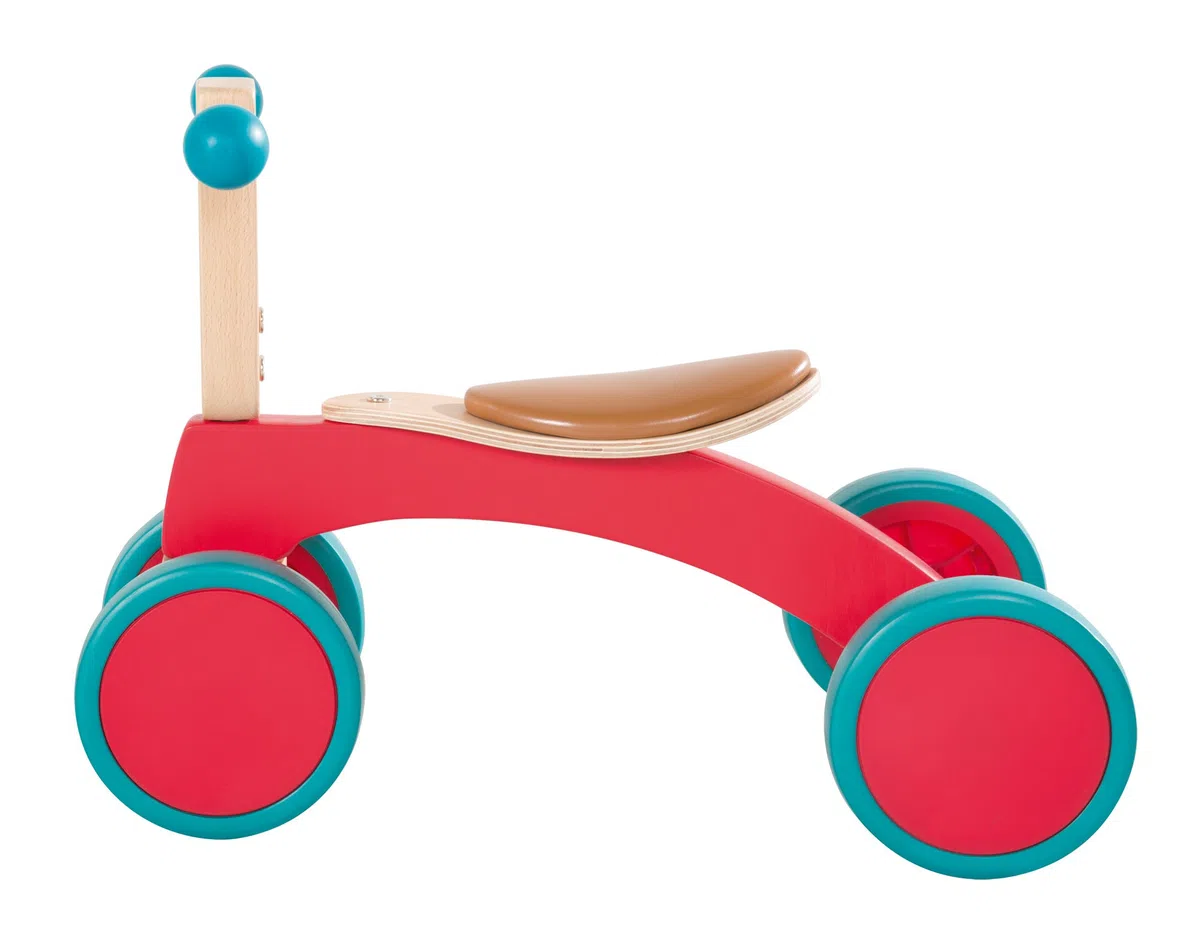 roba Holz Rutscher, Kinderfahrzeug aus Holz, Kleinkind Laufrad/Sitzroller ab 1 Jahr