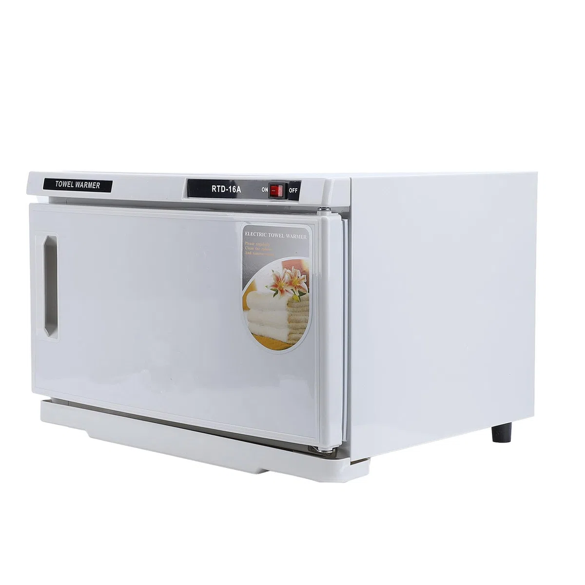 Pongnas Handtuchwärmer-Schrank, 16 L, Edelstahl-Handtuchheizung mit Breiter Wärmeverteilung für Zuhause, Spa, Salon, Badezimmer (220V EU-Stecker)
