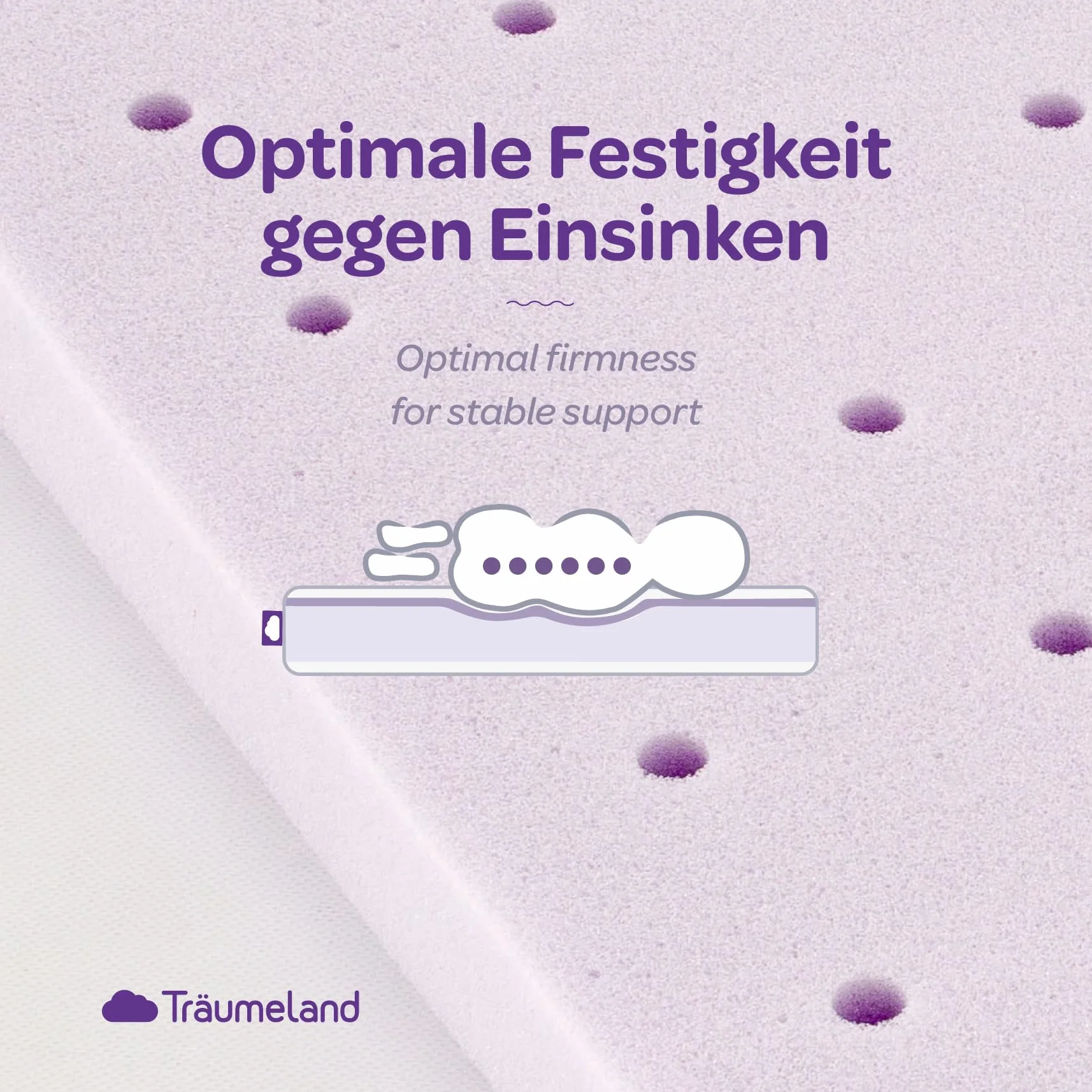 Träumeland Kinderwagen-Matratze passend für Cybex Priam | 32 x 78 x 5 cm, oval - Oeko-Tex zertifiziert & schadstoffgeprüft | Brise Light, made in Austria