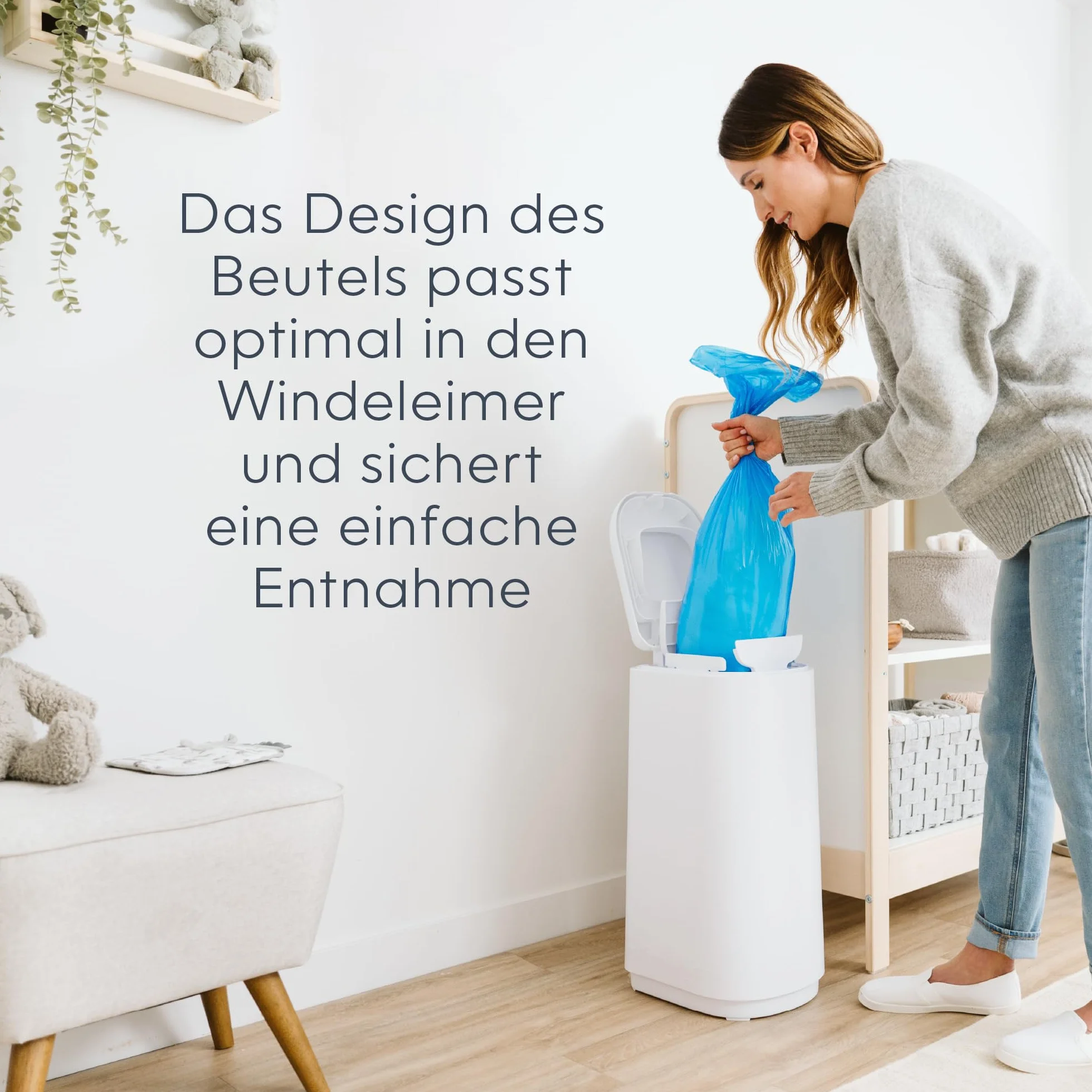 Diaper Genie - 2er-Pack Original Easy Roll Nachfüllungen 2x18 Beutel kompatibel mit Diaper Genie Platinum Windeleimer - Geruchsdicht & stabil. Für 10 Monate Windeln."