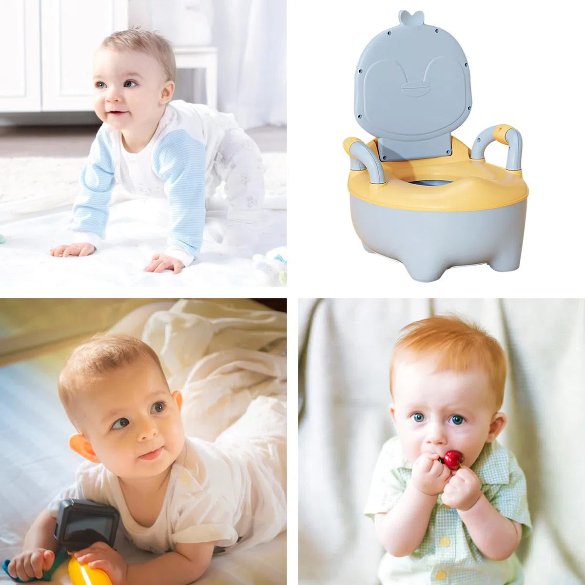 Kinder-Töpfchentrainingstoilette, rutschfest, Pinguin, kleines Töpfchen, 97 x 82,3 cm, leicht zu reinigen, tragbarer Urinaltrainer für Outdoor-Spielen, Kindertagesstätte, Vorschule