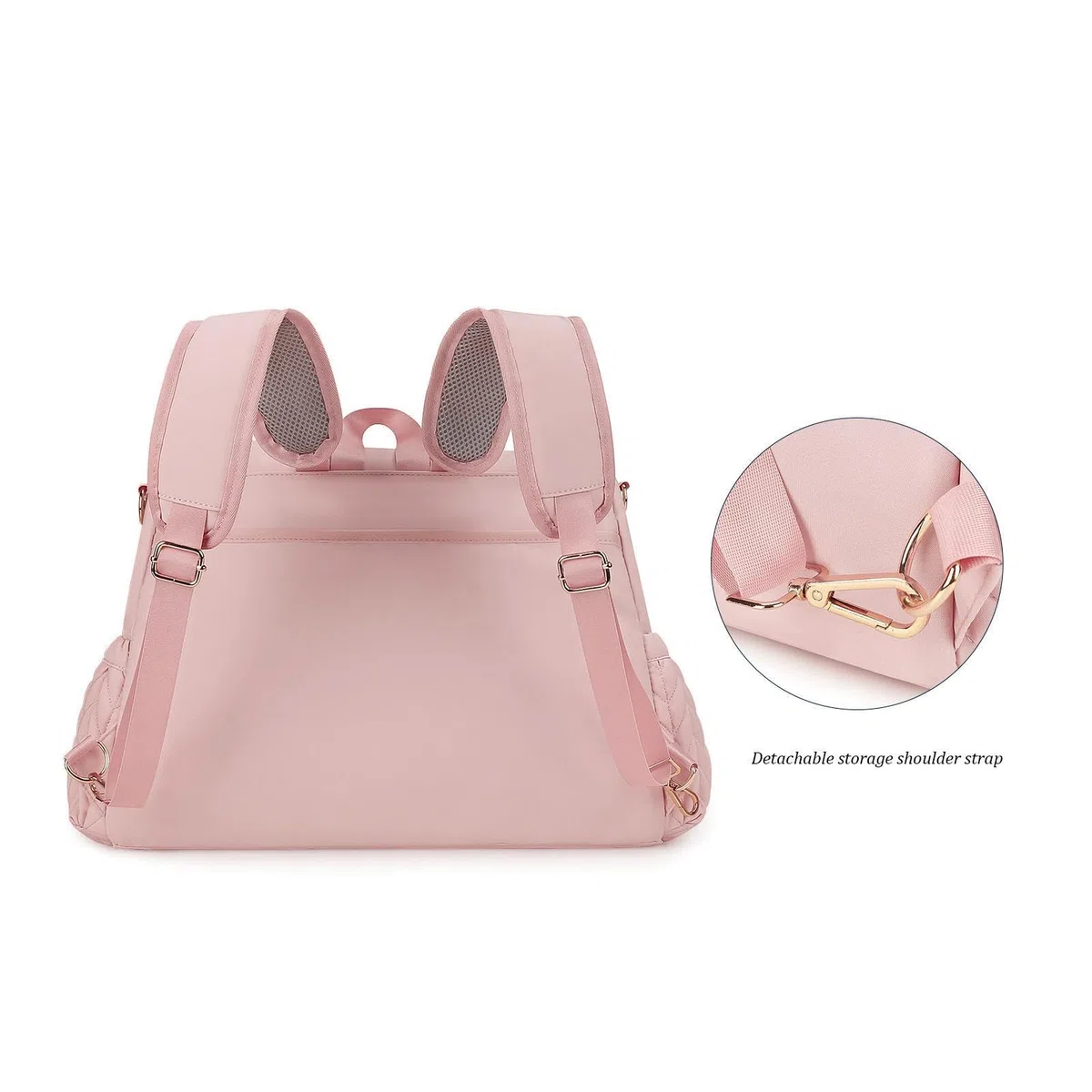 Générique Windeltasche, Rucksack, Wickeltasche, Organizer, Wickeltisch, Reisetaschen mit großer Kapazität, mit Wickelunterlage, wasserdicht, für Mütter, Rosa, Se référer au descriptif, Siehe