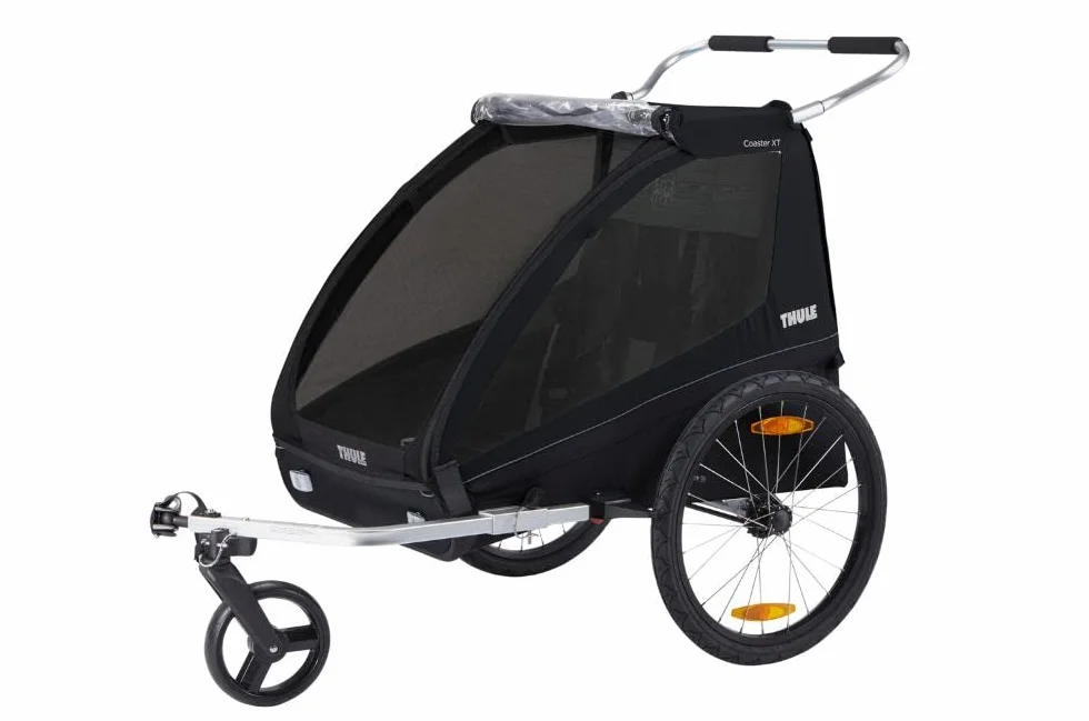Thule Coaster XT Fahrradanhänger, Fahrradanhänger für 2 Kinder