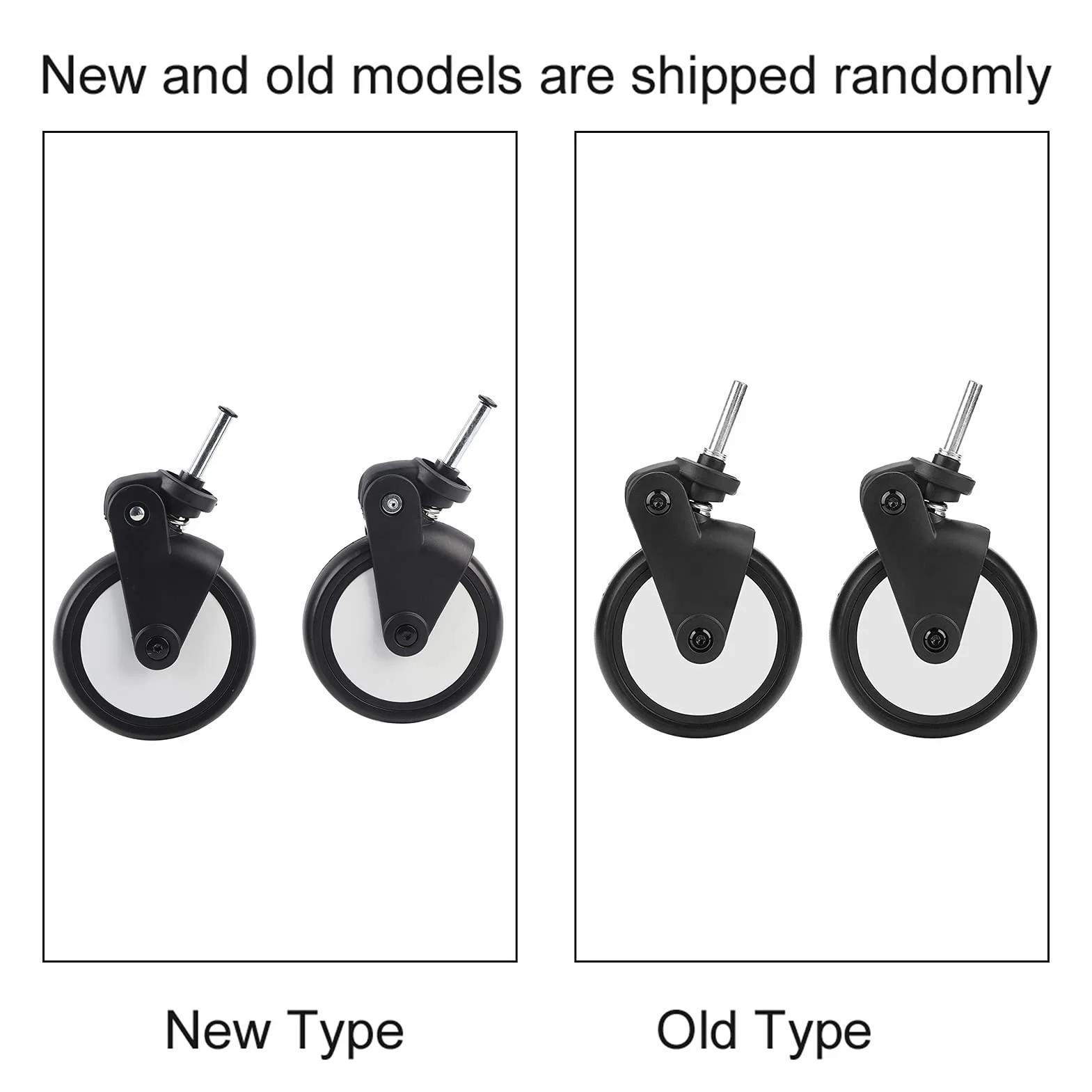 Vorderradsatz für Baby Jogger, Premier Kinderwagen Ersatz Lenkrollen Satz Kinderwagen Gummiräder Zubehör Yoya Vovo Rad Kinderwagen mit Werkzeugen(Vorderrad)