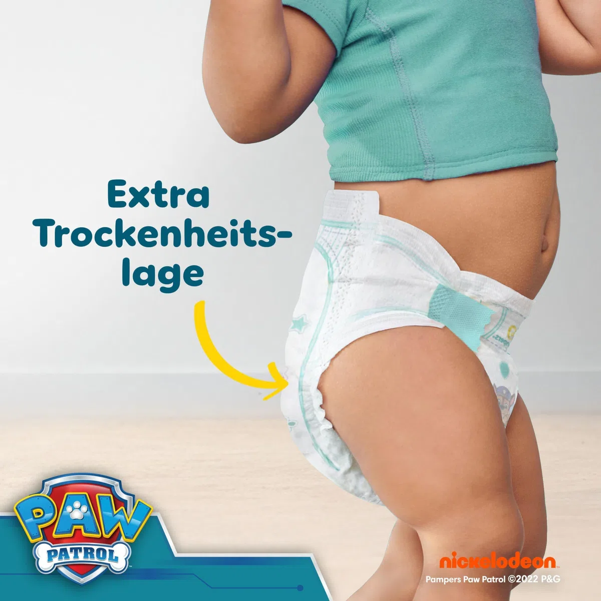 Pampers Baby-Dry Paw Patrol Edition Größe 6, 164 Windeln, 13kg-18kg, Bis zu 100% Auslaufsicher & Komfortable Nacht