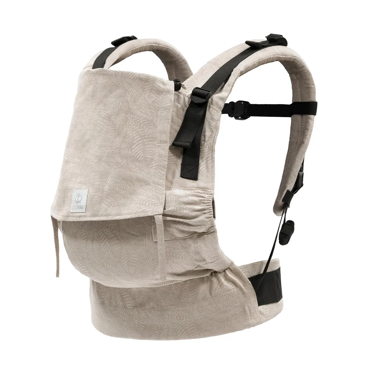 Stokke Limas Babytrage Flex Floral Beige OCS Full Buckle Babytrage Drei Trageoptionen 4-20 kg
