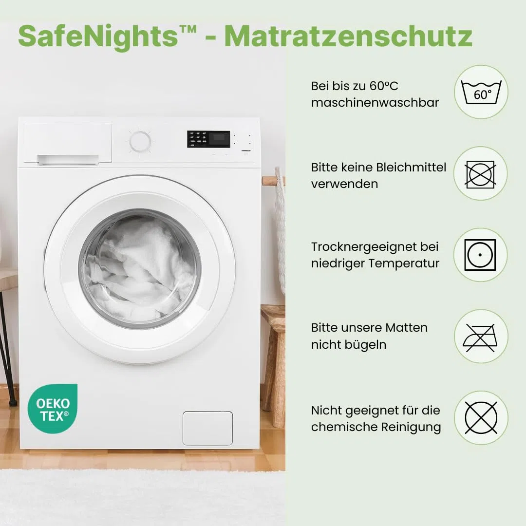 kidmat SafeNights - Matratzenschutz, kidmat bettunterlage，Inkontinenzunterlage Waschbar für Kinder, Bett Schutz Unterlagen für Einzelbetten, Kinderbetten, Babybetten Matratzenschoner