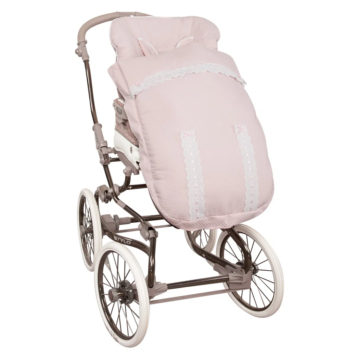 Babyline 2000616 Fußsack, unisex, Rosa