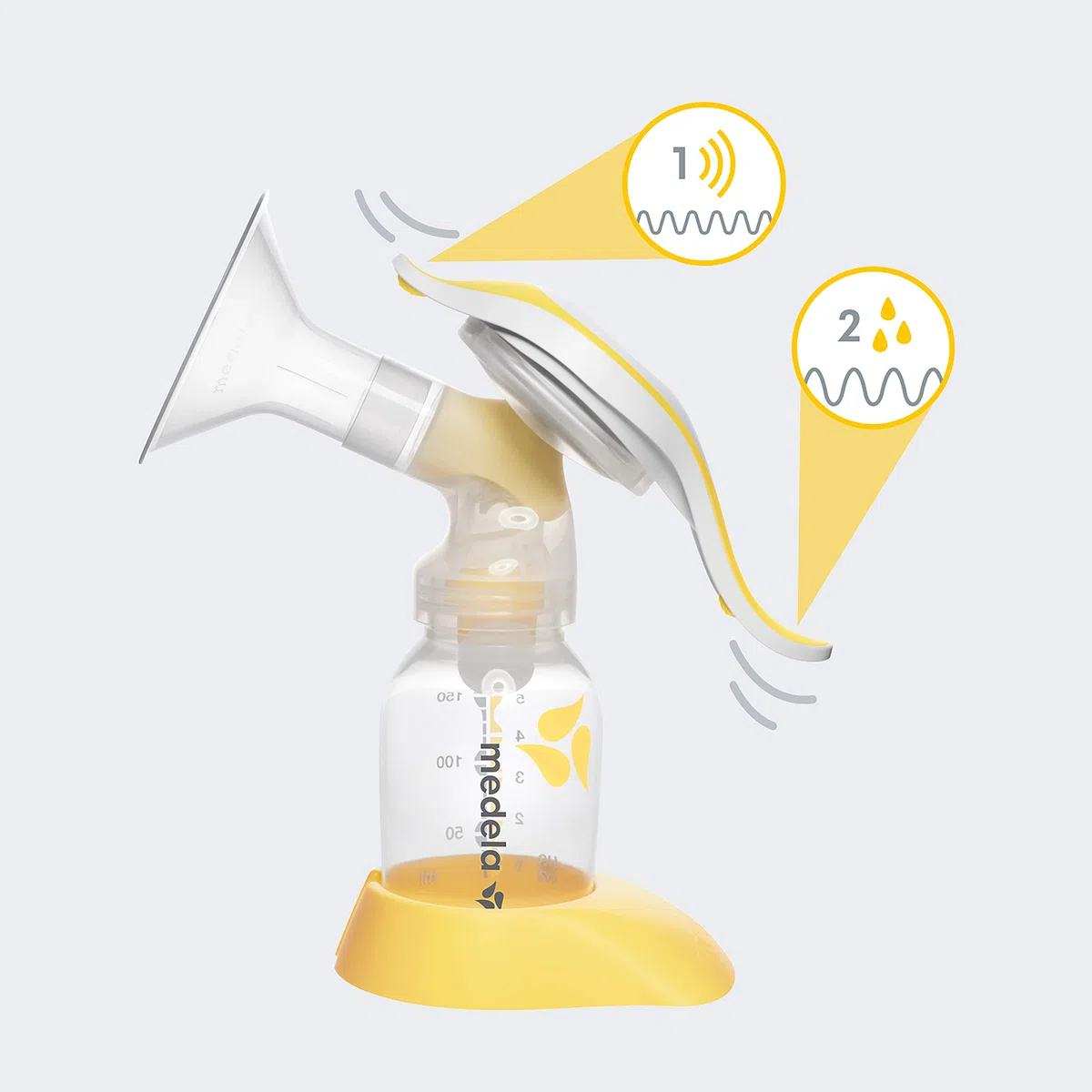 Medela Harmony Manuelle Brustpumpe mit Calma