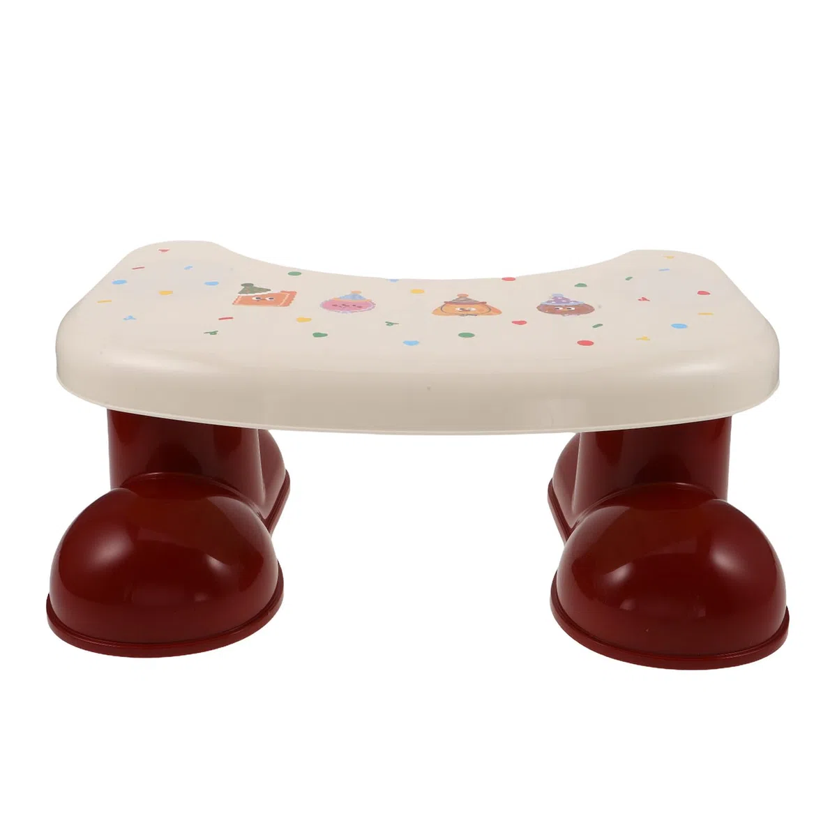 BESTonZON Fußhocker für Junge Mädchen Toilettenhocker Badezimmer Tritthocker rutschfeste Plattform Stabiles Design aus Kunststoff Platzsparend Leicht Tragbar