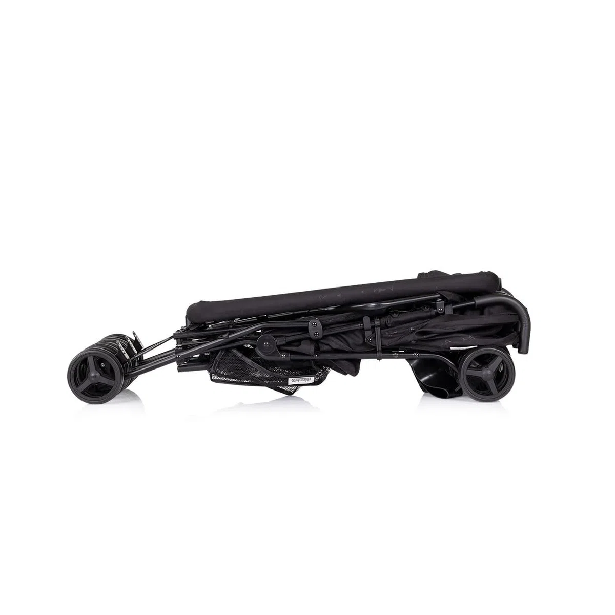 Chipolino Zwillingskinderwagen Double Point klappbar Korb Sonnendach Frontbügel schwarz