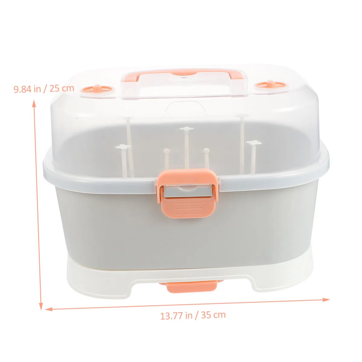 Tragbare Aufbewahrungsbox für Babymilchflaschen, Pp, Groß | Babyschale für Reisen und Outdoor, Leicht zu Reinigen, für Schnuller und Milchflasche