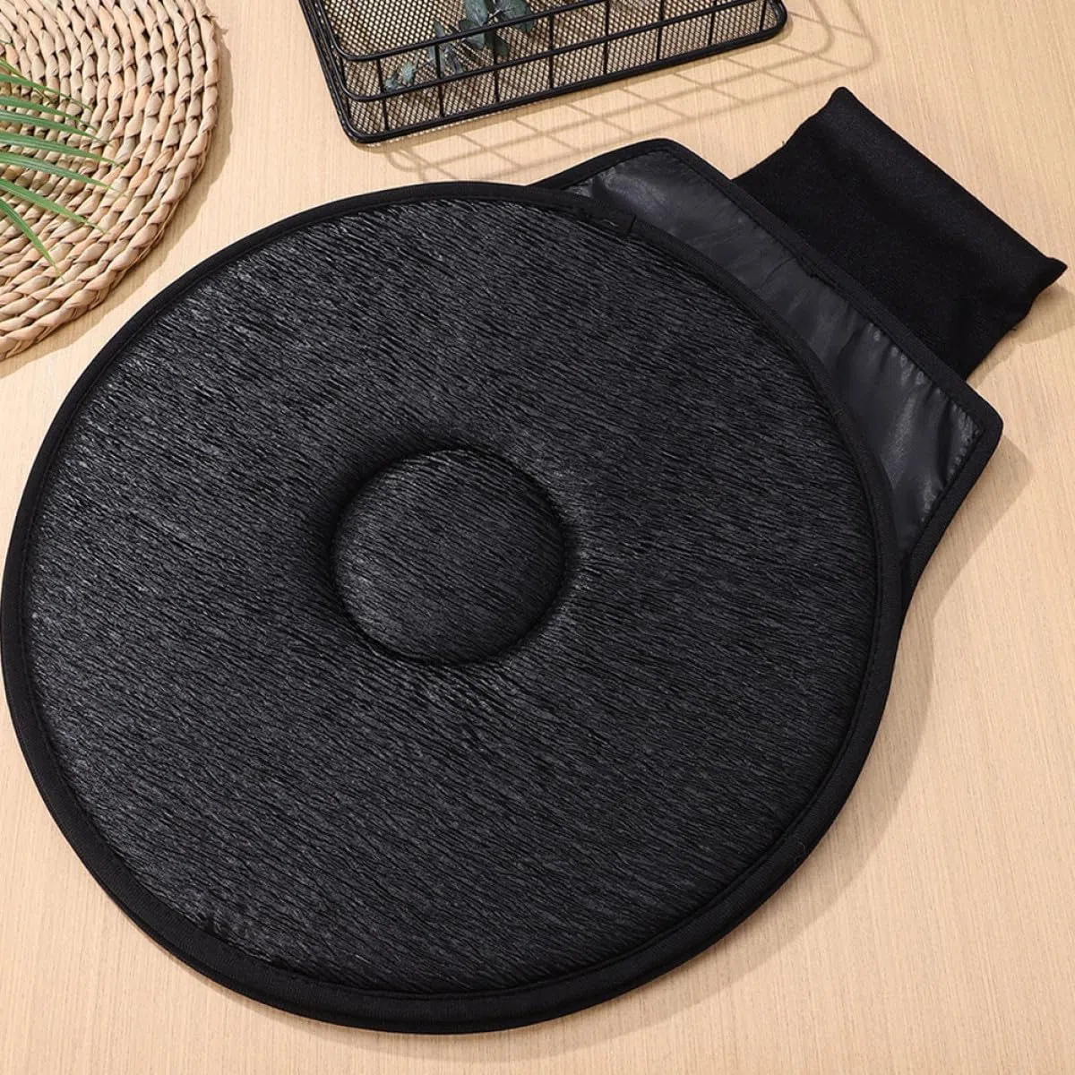 Drehbares Autositzkissen 360 Grad Rotierendes Sitzkissen 2 Stück aus Polyester und Eva mit Ergonomischem Komfort und Rutschfester Oberfläche für Autositz